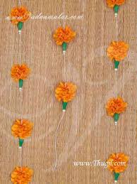 This marigold flower garlands are handcrafted by skilled craftsmens from india. Orange Marigold Flower Samanthi Cloth Flower Toran Decoration Buy Online
