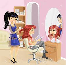 Oculto hair club madrid, spain Service Madchen In Einem Schonheitssalon Beim Friseur Lizenzfrei Nutzbare Vektorgrafiken Clip Arts Illustrationen Image 24471943