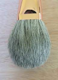 メイクブラシ 天然木柄プロ仕様チークブラシ