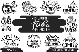 Boho svg tribal svg tribe svg boho svg dxf png and eps instant download digital vector cut file scrapbook htv silhouette cricut 340 x 270px 40.69kb. 10 Tribe Bundle Lettering Quotes Graphic By Vunira Creative Fabrica