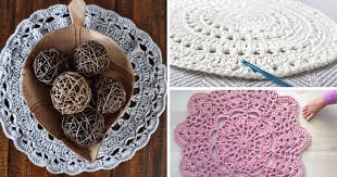 Table runner, dresser scarf, table cloth, place mat or doily with a white butterfly on hunter green burlap linen fabric in various sizes. The Best Free Patterns For Crochet Doilies Easycrochet Com