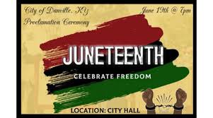 There are cookouts and special church functions. Juneteenth Proclamation Set For Friday The Advocate Messenger The Advocate Messenger