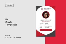 Download Id Card Vector Template Graphic By Dendysign Creative Fabrica SVG Cut Files