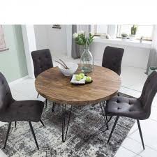 Table Ronde Agadir Panier Decoratif Bois Metal Table