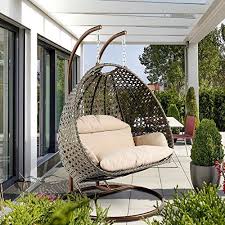 Deluxe 2 Person Swing Chair With Stand Outdoor Furniture Swing Chair Outdoor Porch Swing Chair Hanging Swing Chair