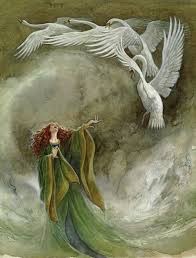 The Children Of Lir Fairytale Art Art Fairytale Illustration