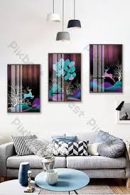 فن الخزف جميلة غرفة المعيشة غرفة نوم فندق الغابات مشهد اللوحة الزخرفية Pikbest Decors Models In 2020 Decor Bedroom Decor Bedroom Hotel