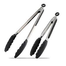 Discover kitchen utensils & gadgets on amazon.com at a great price. Kitchen Food Tongs Set Of Two 9 And 12 With Silicone Tips And Handles For Non Stick Cookware Buy Online At Best Price In Uae Amazon Ae