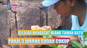 Inilah anak unik paling tidak biasa, orang dewasa pun kalah! Mengecat Ulang Taman Batu Menggunakan Tiga Warna Belajar Cepat Dan Mudah Youtube