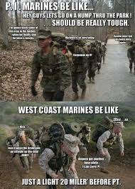 Usmc Humor West Coast Marines Targeting Parris Island Marines Marines Funny Usmc Humor Marine Corps Humor