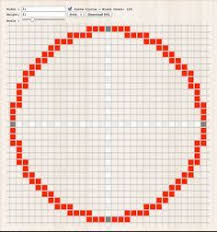 An traditional isometric view is based on an angle of 30 degrees, however due to the nature of computer monitors 30 degrees gives a messy and uneven line when. Minecraft Pixel Circle Oval Generator Pixel Circle Minecraft Circles Minecraft Skyscraper