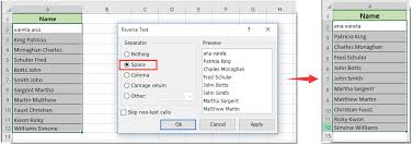 If it were applied, that last sentence would read. How To Swap Or Switch Text Around Within One Cell In Excel