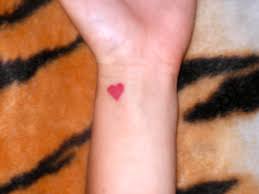 Temporary tattoo 2 heart wrist tattoos. Wrist Heart Tattoos
