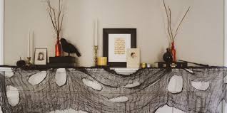 Add a string of orange lights, lantern lights, fake leaf garland, pumpkins, and a burlap banner that says eek! great idea from joe freebery on instagram! Halloween Decorating Ideas For A Vintage Witchy Fireplace Mantle The Dapper Dahlia