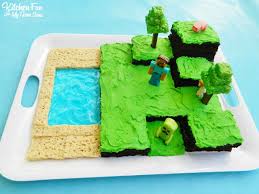 Minecraft Birthday Cake For 8 Year Old Boy Easy Minecraft Birthday Party Cake With Images Easy Minecraft Cake Minecraft Birthday Cake Boy Birthday Cake