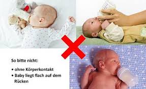 Sie hatte sehr viel milch, und wir haben erst ab dem alter von 3 wochen und 3 tagen zugefüttert. Begleitung Von Frauen Die Ihr Kind Mit Der Flasche Futtern