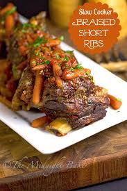 Slow Cooker Braised Short Ribs Rib Recipes Recipes Cooker Recipes