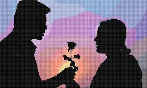 Counted cross stitch pattern in pdf format. Love Cross Stitch Designs