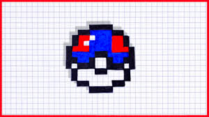 La Superball En Pixel Art En 2020 Pixel Art Pokemon Pixel Art Dessin Pixel