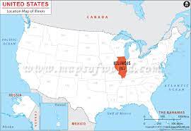 This map was created by a user. Where Is Illinois Located Location Map Of Illinois