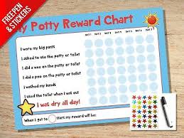 Potty Training Reward Chart Kids Childrens Sticker Star