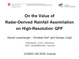 Für die vergangenheit werden radarbilder angezeigt, für die zukunft prognosen. Eidgenossisches Departement Des Innern Edi Bundesamt Fur Meteorologie Und Klimatologie Meteoschweiz Institut Fur Physik Der Atmosphare On The Value Of Ppt Download