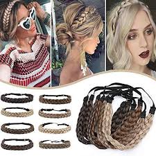 For example, the cornrows braids, box braids, faux locks, dreadlocks, havana twists are used in headband braids. Hairro Synthetic Braided Hair Headbands Classic Five Strand Braid Plai Ninthavenue Europe
