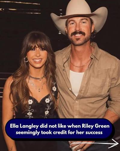 While trying to win over a contestant on the Voice Riley says “there's a girl who reminded me a lot of y'all.. her names Ella Langley. I took her on tour with