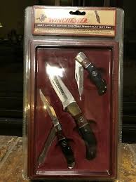 5 ¾ open and 3 3/8 closed. Winchester Limited Edition 2007 3 Piece Pocket Knifes In Wood Box 50 00 Picclick