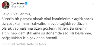 Milli eğitim bakanı joined october 2010. Milli Egitim Bakani Selcuk Tan Okul Kantini Aciklamasi
