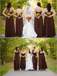 Stunning Wine Themed Fall Wedding Brown Bridesmaid Dresses Chocolate Bridesmaid Dresses Brown Wedding