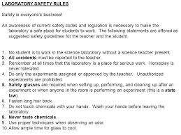 For example, a 2014 study of safety measure compliance investigated the use of. What Is Safety Rules In The Laboratory