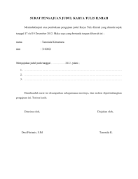 We did not find results for: Surat Pengajuan Judul Karya Tulis Ilmiah By Tano 18 12 12