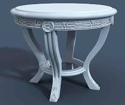Victorian Tea Table 3d Model 3d Studio 3ds Max Files Free Download Modeling 45054 On Cadnav Tea Table 3d Model Line Art Drawings