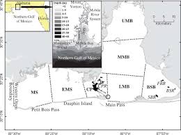 A Map Of Mobile Bay And Eastern Mississippi Sound Showing