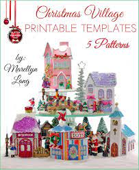 5 Christmas Village House Templates To Print Diy With Paper Similar To The Nostalgic Putz Diy Christmas Village Diy Christmas Village Houses Christmas Paper