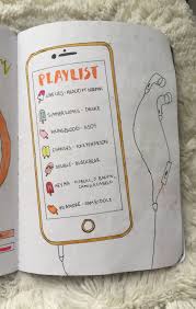 Playlist Drawing Doodle For A Journal Pop Shop America Bullet Journal Notebook Bullet Journal Mood Bullet Journal Ideas Pages