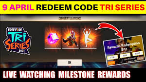 The latest free fire redeem codes are now out and offers players with a free pet in the game. 9 April Tri Series Redeem Code Free Fire Free Fire Redeem Code Free Fire New Event Rajgaming Youtube