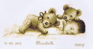 Maybe you would like to learn more about one of these? Sleeping Baby Birth Sampler Cross Stitch Kit By Vervaco