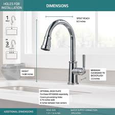 Homeadvisor's faucet installation cost guide gives average prices to install or replace a faucet. P7923lf Single Handle Pull Down Kitchen Faucet
