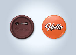 Pin Button Badge Mockup