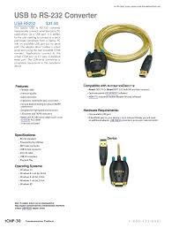 •microsoft windows® 10 (32bit version / 64bit version)(only the following version number). Usb To Rs 232 Converter Manualzz