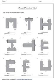 Perimeter And Area Of Composite Figures Worksheet In 2020 Area And Perimeter Area And Perimeter Worksheets Composite Shapes