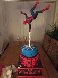 10 Awesome Spiderman Cake Ideas With Recipe Topper Decorations Recipe Spiderman Cake Gravity Defying Cake Birthday Cake Kids