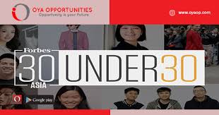 11 usahawan di malaysia tersenarai dalam 'forbes 30 under 30 asia' pada tahun ini. Forbes 30 Under 30 Nominations 2020 For Asia Oya Opportunities Oya Opportunities