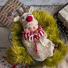 The little ornament bobbles are added later, so you don't even have to worry about those as you make the hat! Loom Knit Newborn Cocoon And Reindeer Hat Pattern This Moment Is Good