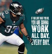 Quarterback jalen hurts #2 of the philadelphia eagles reacts after rushing for a touchdown in the . Kendricks Work It Eagles Philly Eagles Philadelphia Eagles Football Philadelphia Eagles