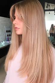 This silky extra long straight illusion lace front wig made from premium remy human hair is the ideal wig for the confident black american woman who knows her value. Long Blonde Hair With Curtain Bangs Novocom Top