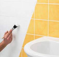 Replacing bathroom tiles is a big job, involving chipping out the existing tiles and restoring the wall to a smooth finish. Soft Minnie Mouse C Disney Shirt Painting Ceramic Tiles Painting Tile Painting Over Tiles