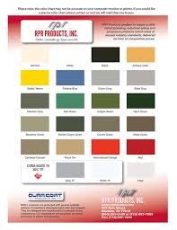 Color Chart Rpr Houston